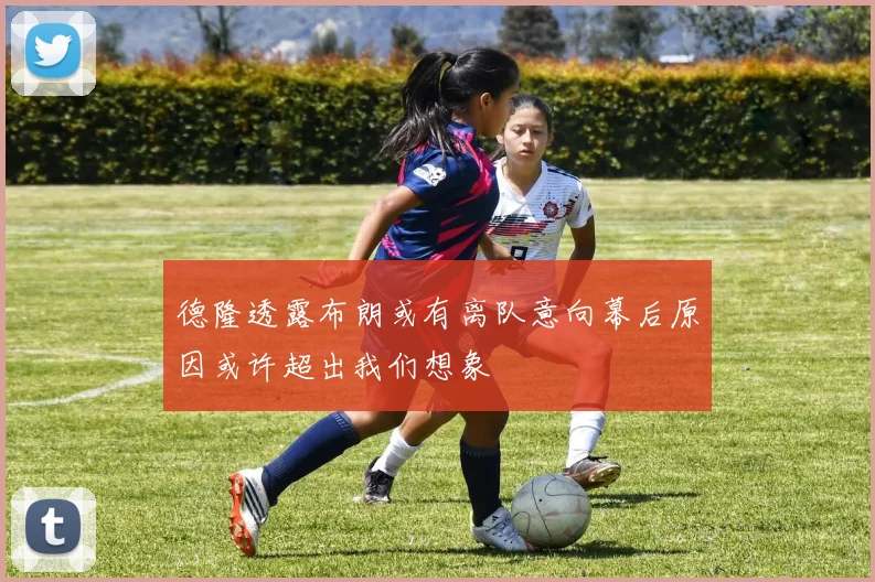 德隆透露布朗或有离队意向幕后原因或许超出我们想象